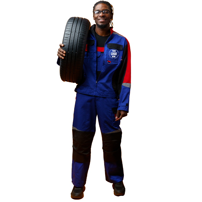 Blaue Automobil-Uniform