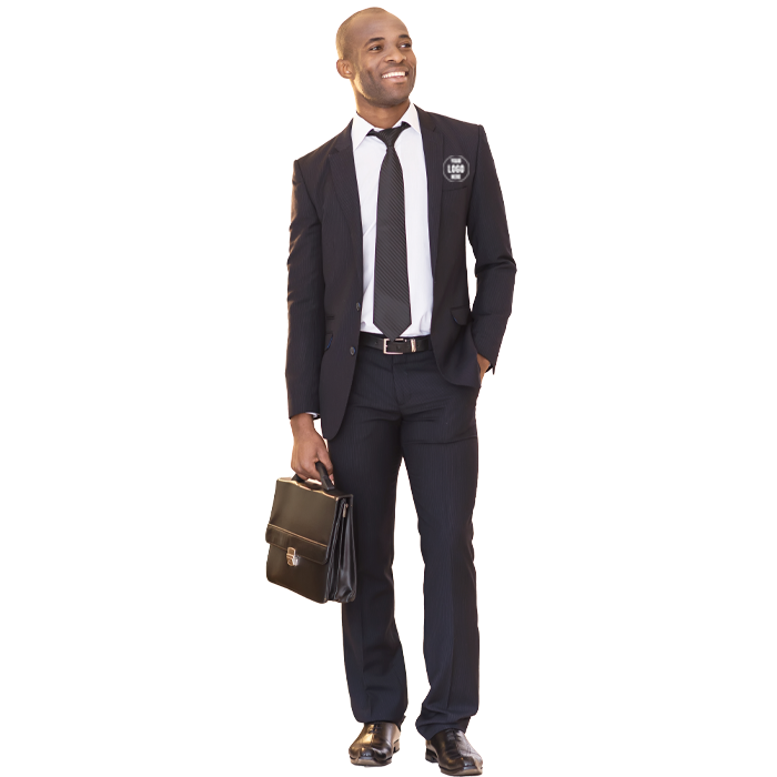 Klassischer schwarzer Anzug