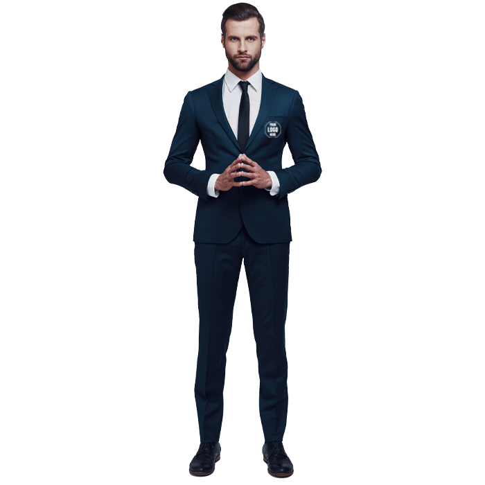 Marineblauer Anzug