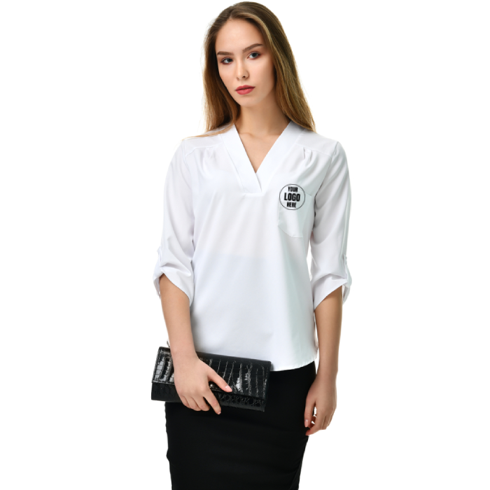 Weißes Damen-Korporatives Oberteil