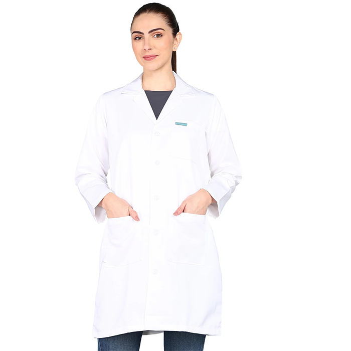 Damen-Arztkittel mit langen Ärmeln