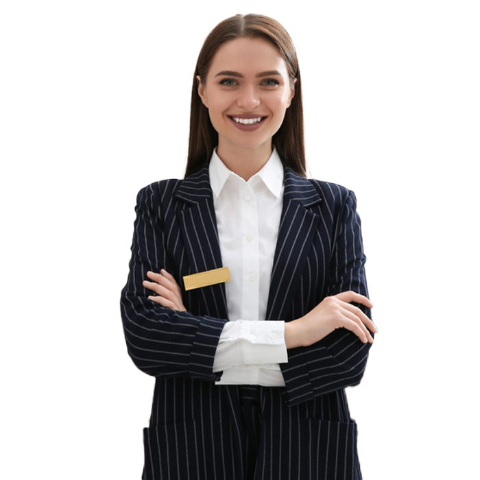 Marineblauer gestreifter Blazer