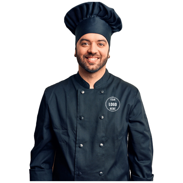 Schwarze Chef-Arbeitsjacke