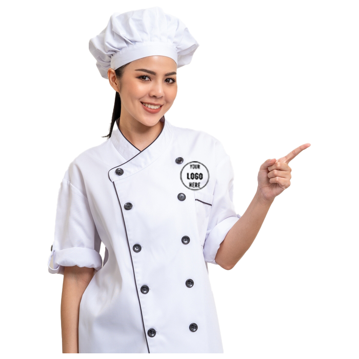 Halbhändiger Weißes Schürze