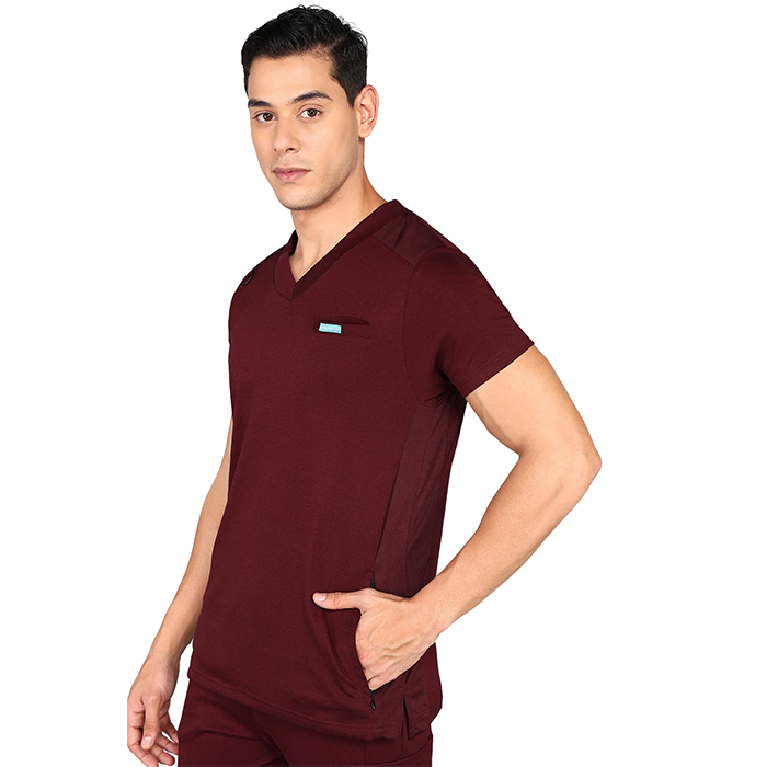 Dehnbares Herren-Oberteil mit Standard-Scrub-Hose