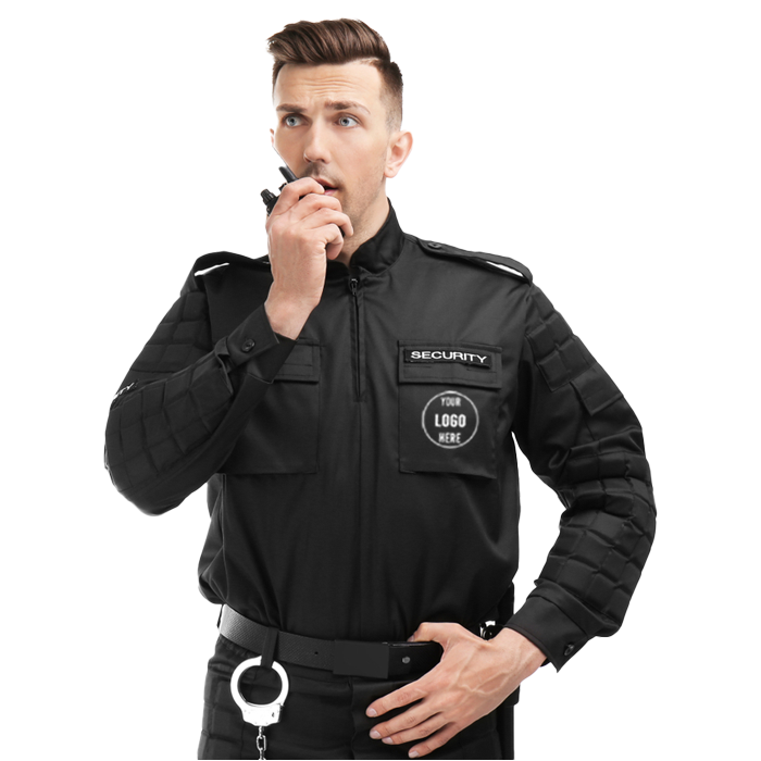 Black Full Sleeve Security Shirt